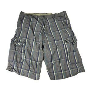 Levis Silver Tab Mens Plaid Cargo Shorts Size 40 Baggy‎ Y2K Classic Casual